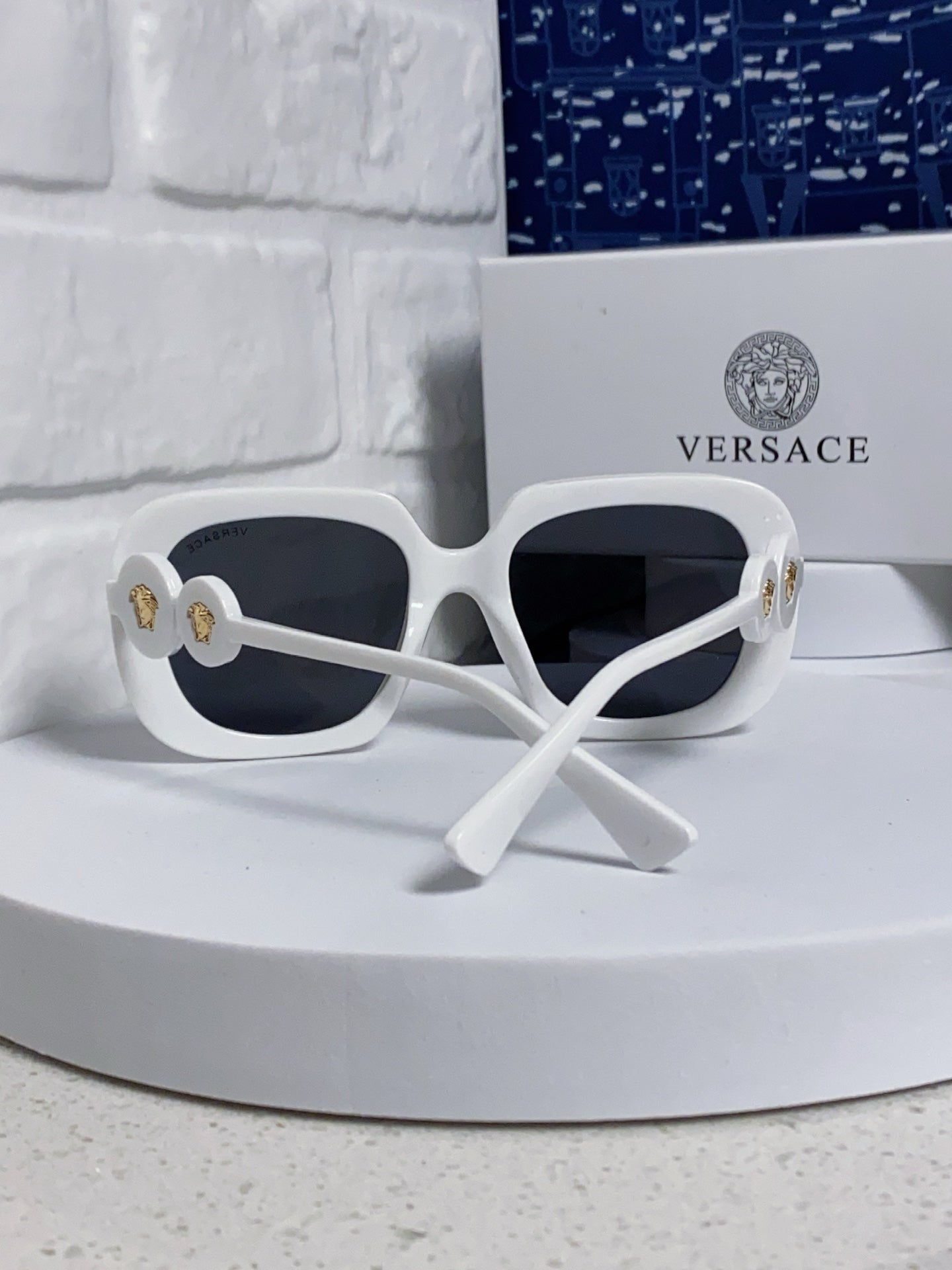 MEDUSA BIGGIE MAXI SQUARE FRAME SUNGLASSES 587283 IN ACETATE