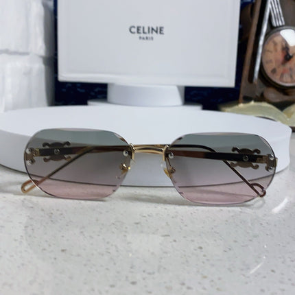 CELINE 26S POLYGONAL FRAME IN METAL 493096