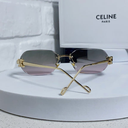 CELINE 26S POLYGONAL FRAME IN METAL 493096