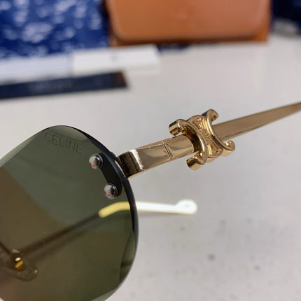 CELINE 26S POLYGONAL FRAME IN METAL 493099