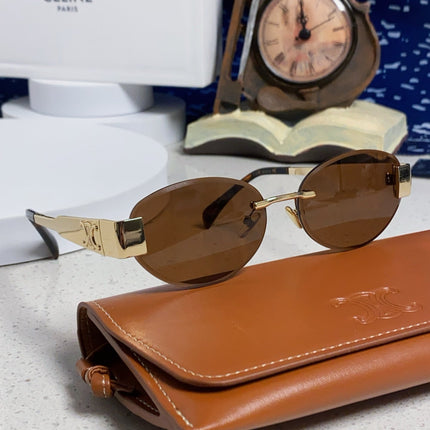 CELINE 26S RIMLESS OVAL FRAME IN METAL 493105