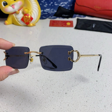 CARTIER 26S RIMLESS RECTANGULAR FRAME IN METAL 435997