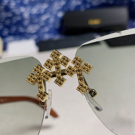 CARTIER 26S RIMLESS RECTANGULAR FRAME IN METAL 436006