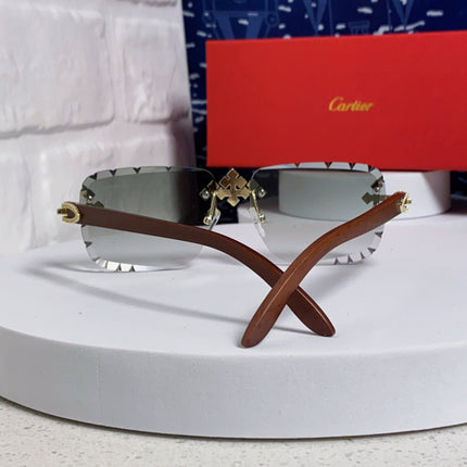 CARTIER 26S RIMLESS RECTANGULAR FRAME IN METAL 436006