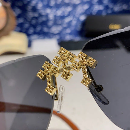 CARTIER 26S RIMLESS RECTANGULAR FRAME IN METAL 436010