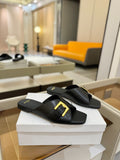 BALMAIN 26S SANDALS IN BLACK CALFSKIN