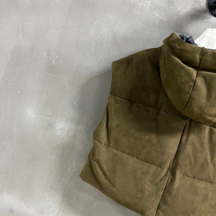 PRADA 25S SUEDE DOWN VEST 386