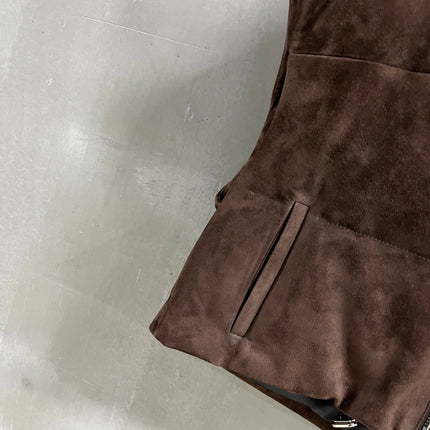 PRADA 25S SUEDE DOWN VEST 384