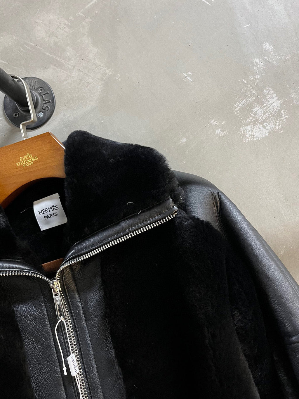 HERMES 25S SHEARLING JACKET 348