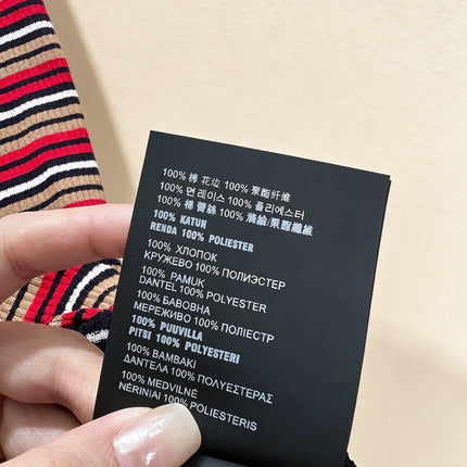 PRADA 26S STRIPED SLIP DRESS 1050