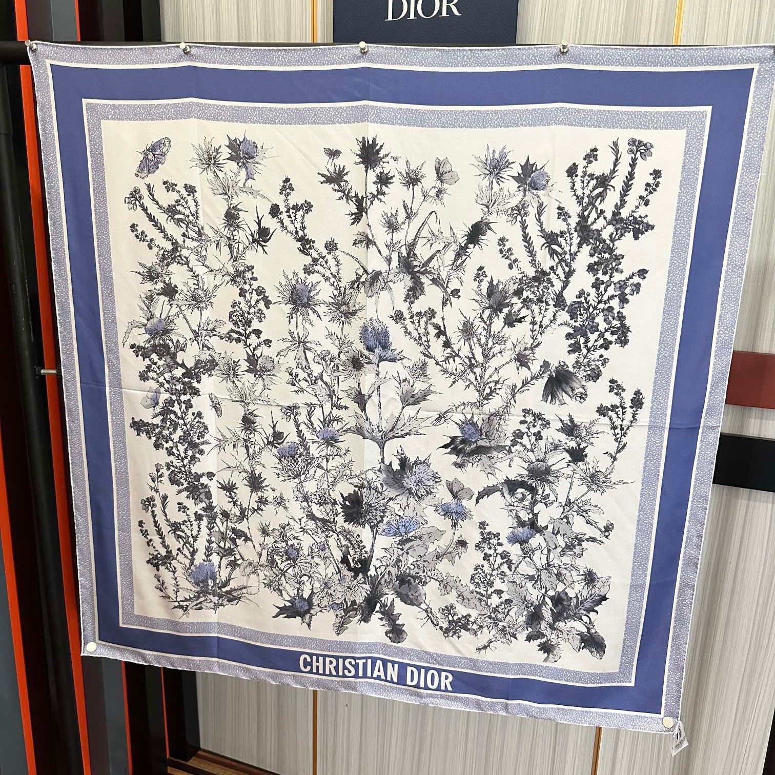 DIOR 26S SCARF 90CM IN SILK 304189