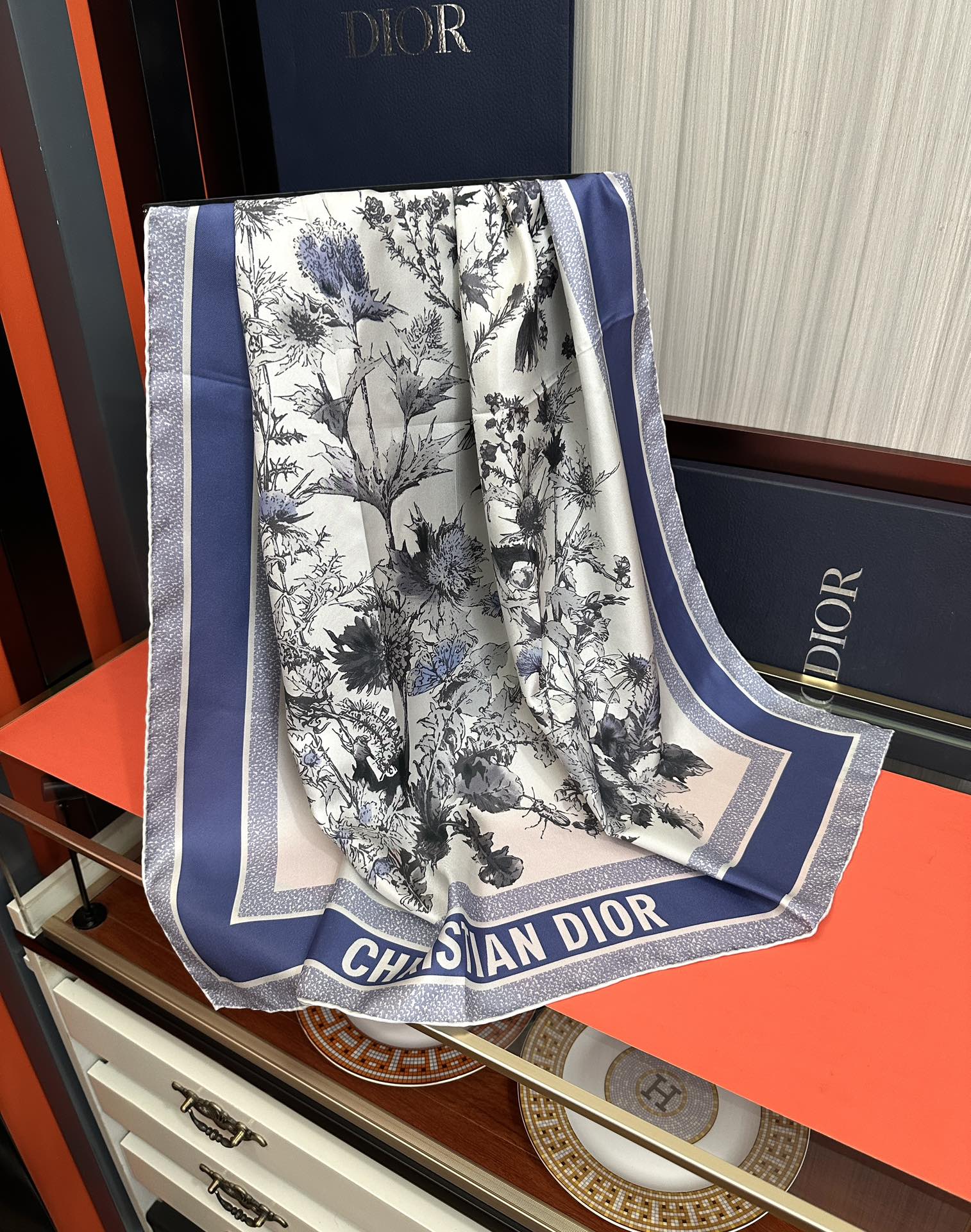 DIOR 26S SCARF 90CM IN SILK 304189