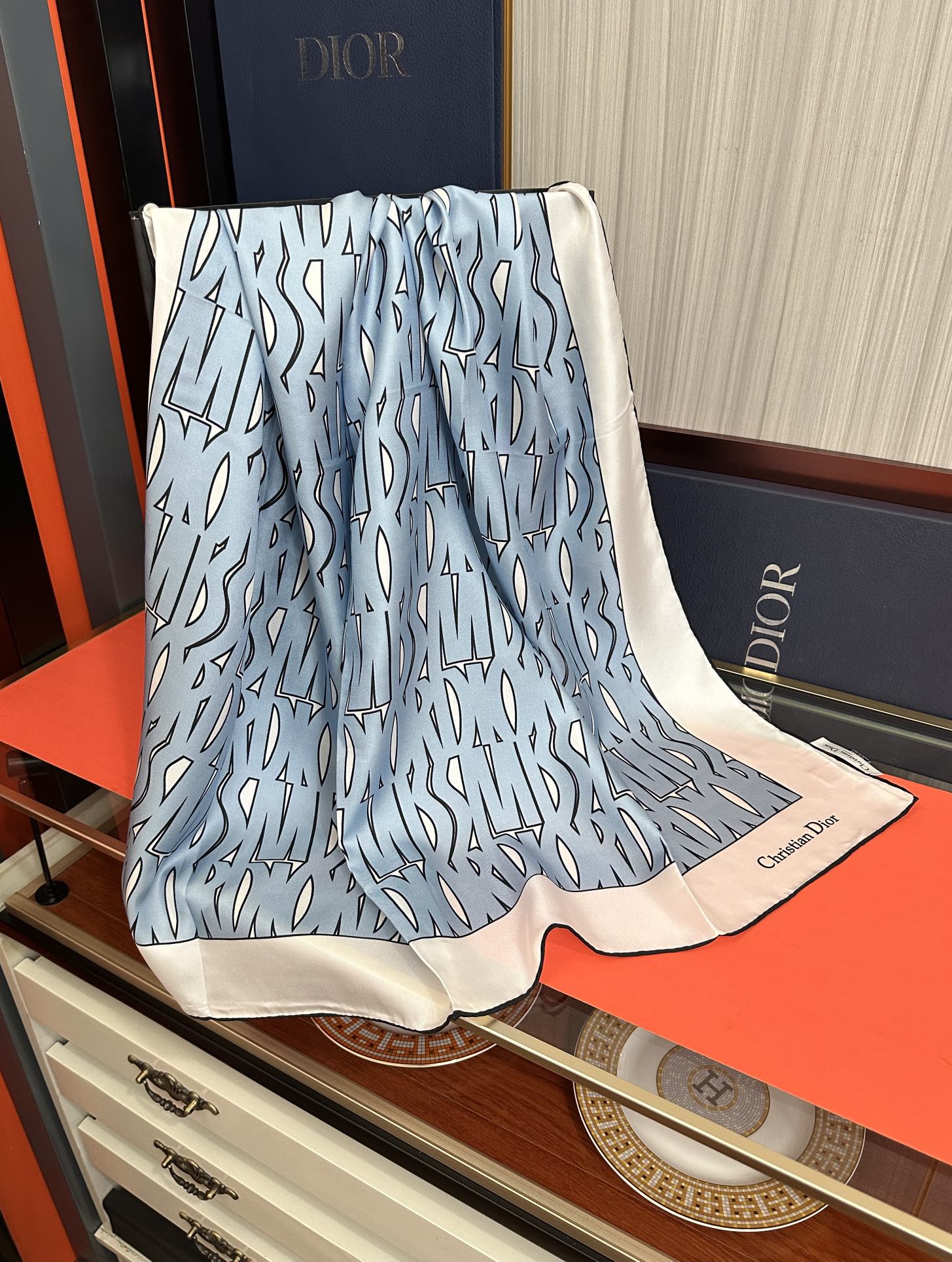 DIOR 26S SCARF 90CM IN SILK 307333