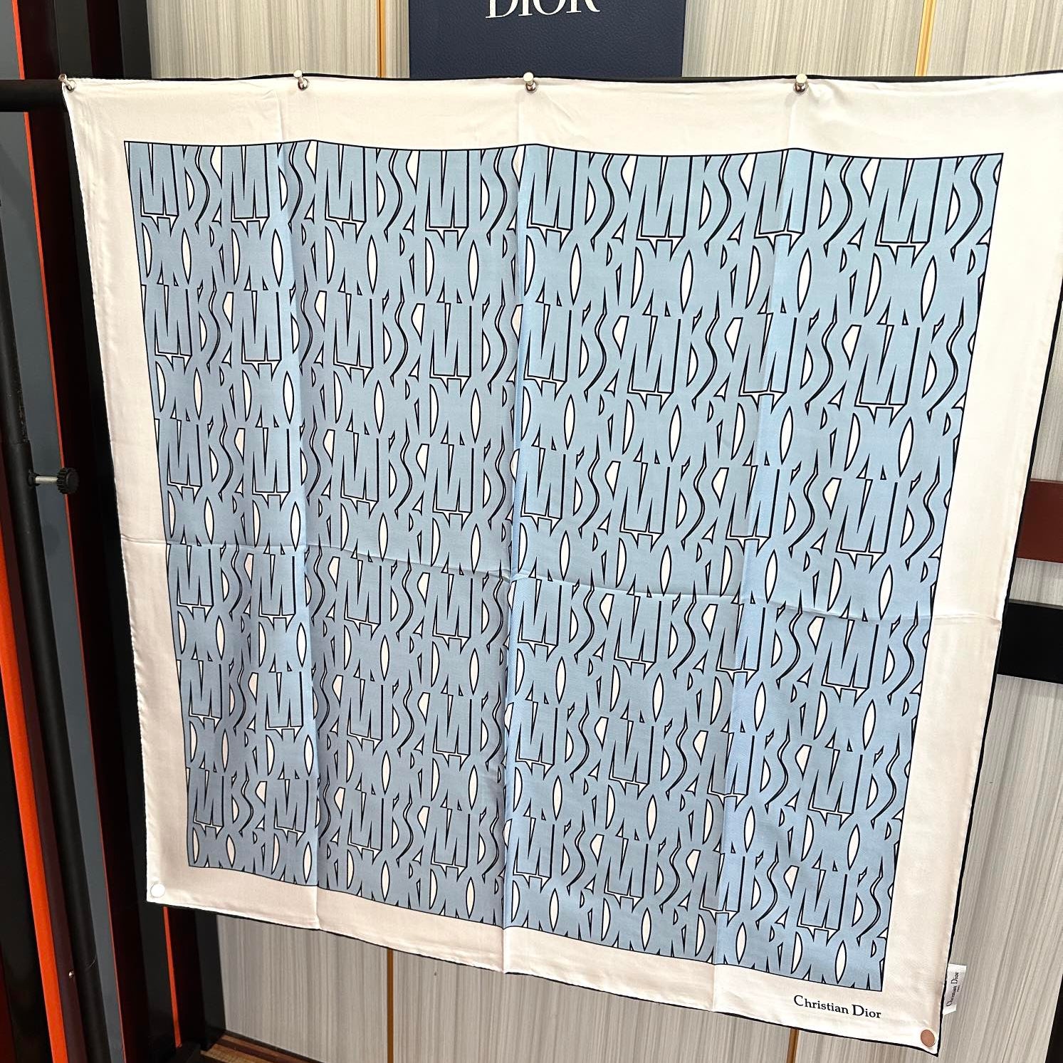 DIOR 26S SCARF 90CM IN SILK 307333