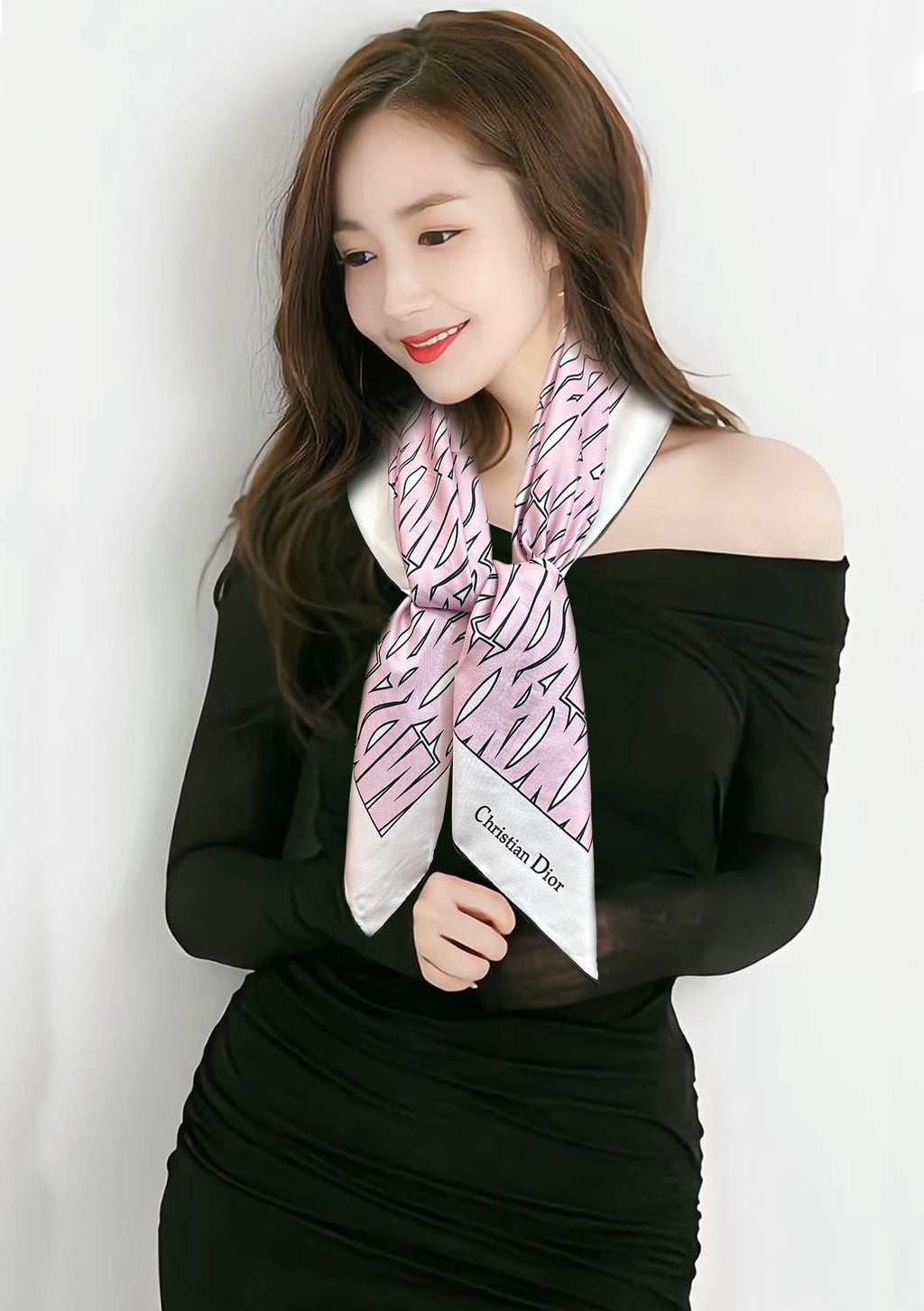 DIOR 26S SCARF 90CM IN SILK 307334