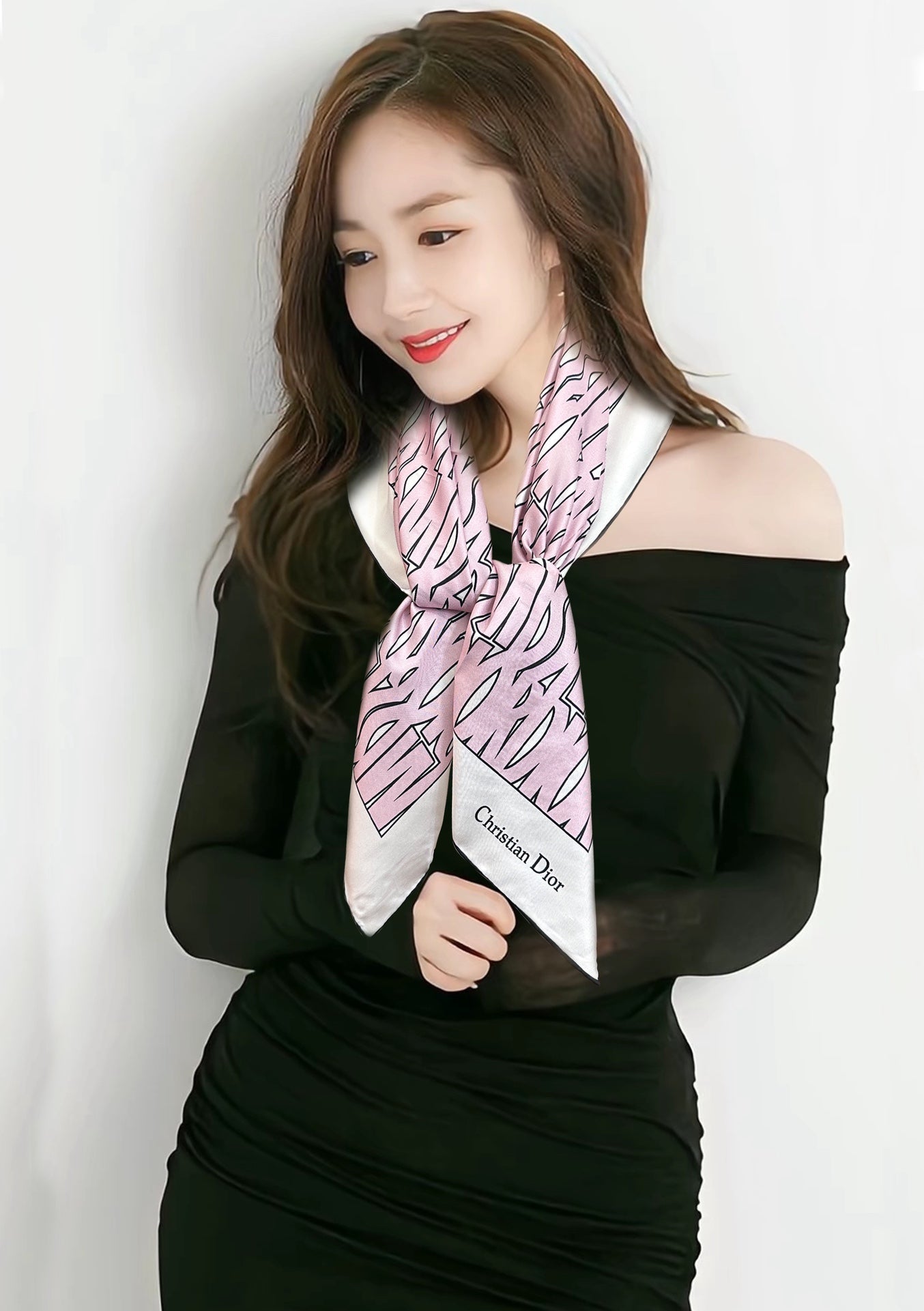 DIOR 26S SCARF 90CM IN SILK 307334