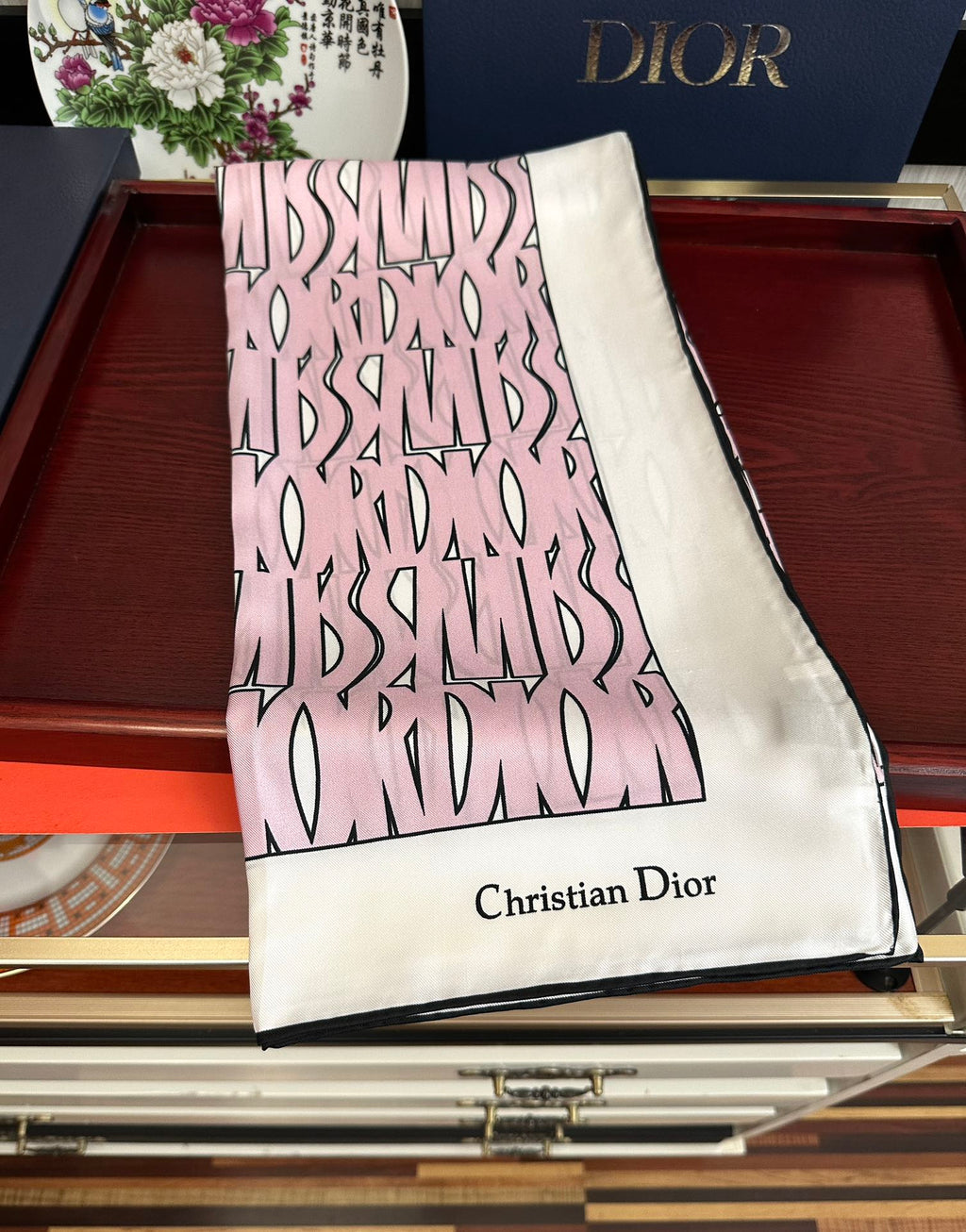 DIOR 26S SCARF 90CM IN SILK 307334