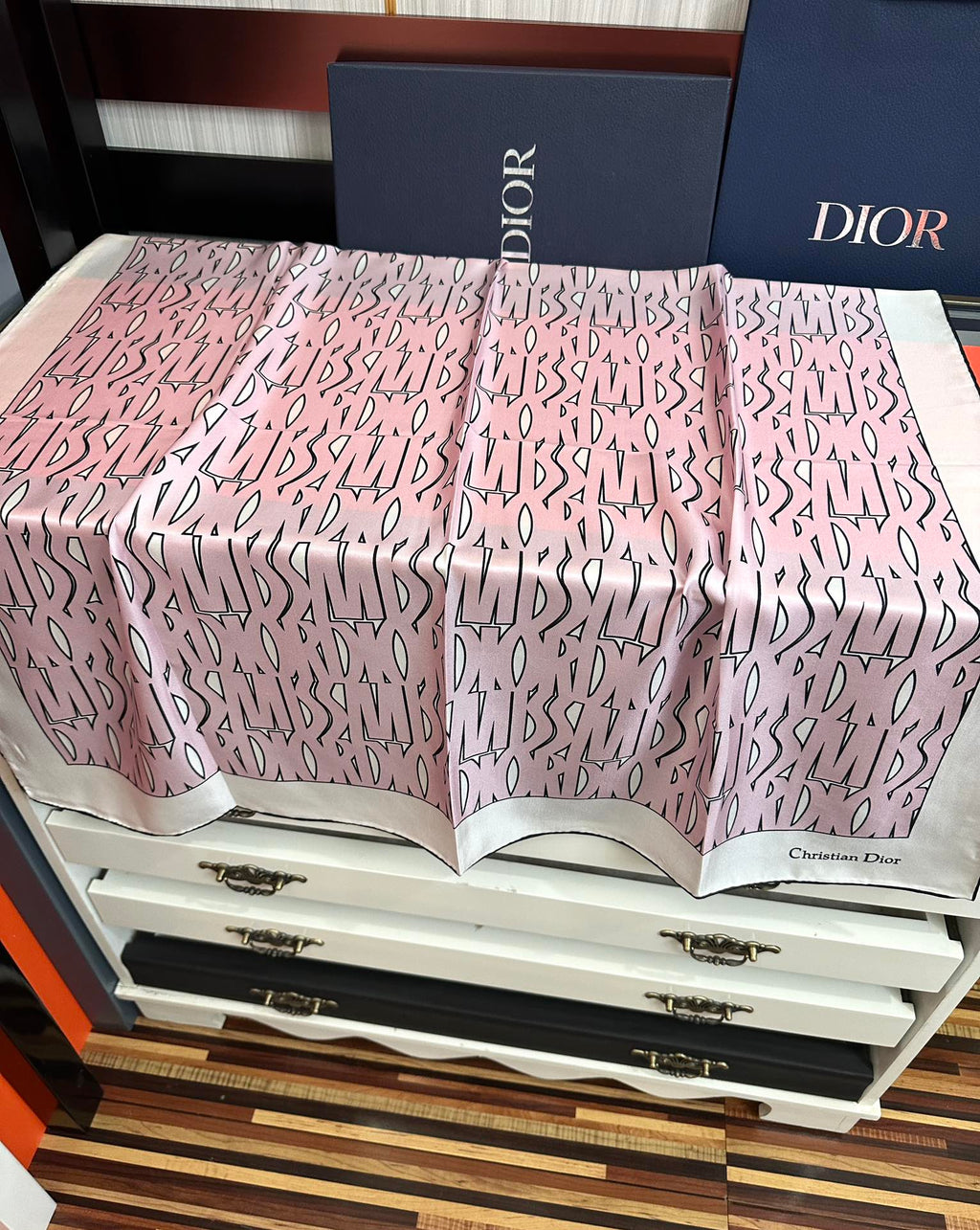 DIOR 26S SCARF 90CM IN SILK 307334