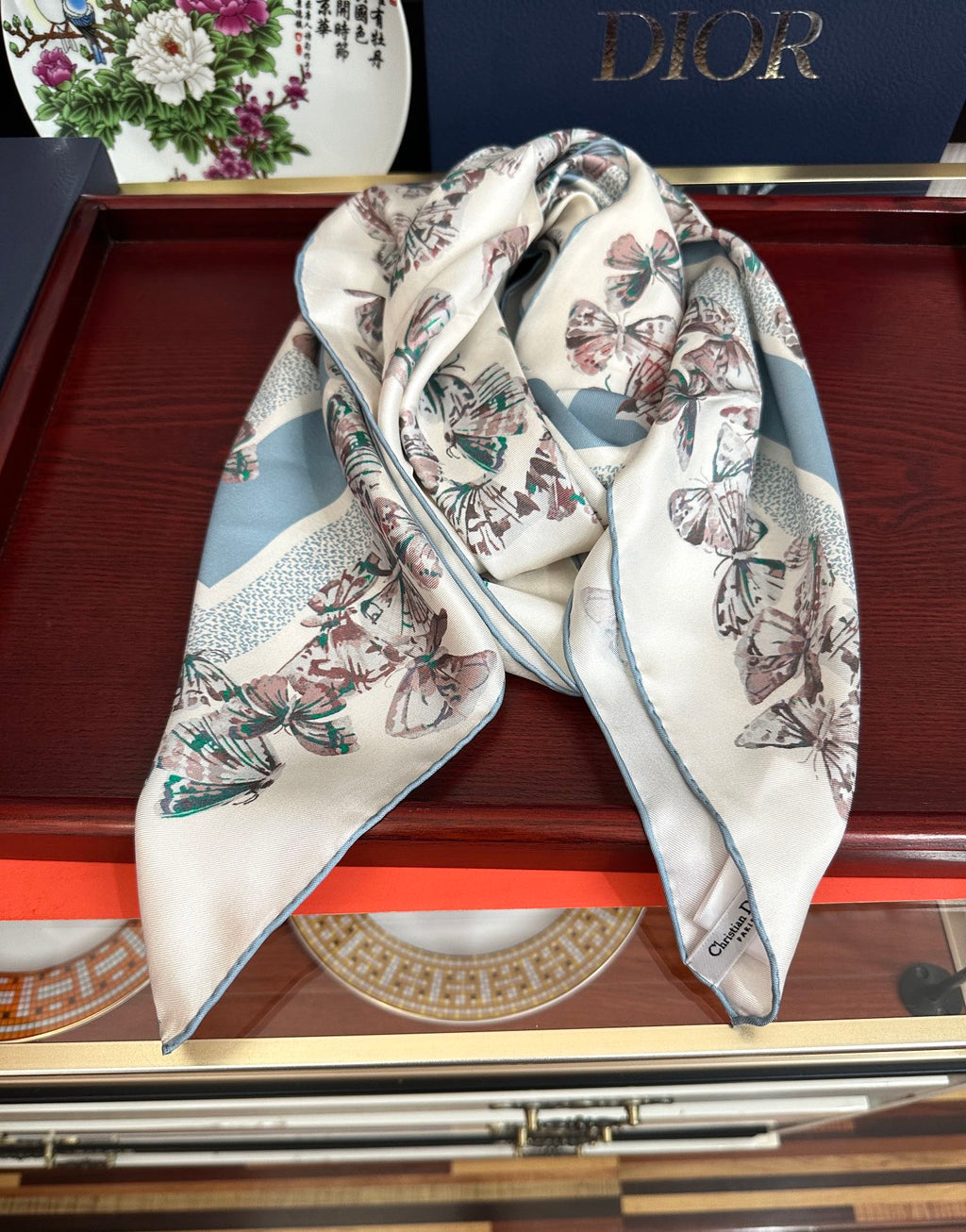 DIOR 26S SCARF 90CM IN SILK 295706
