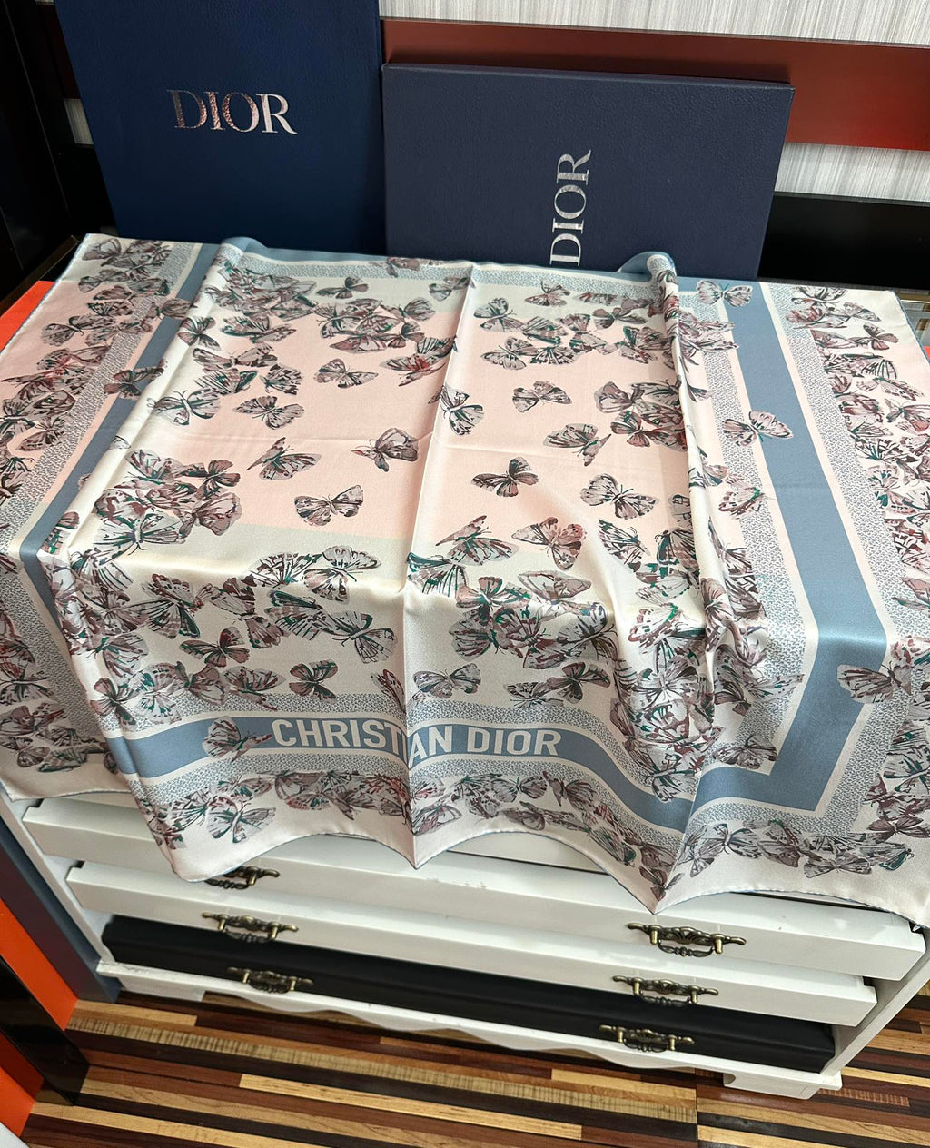 DIOR 26S SCARF 90CM IN SILK 295706