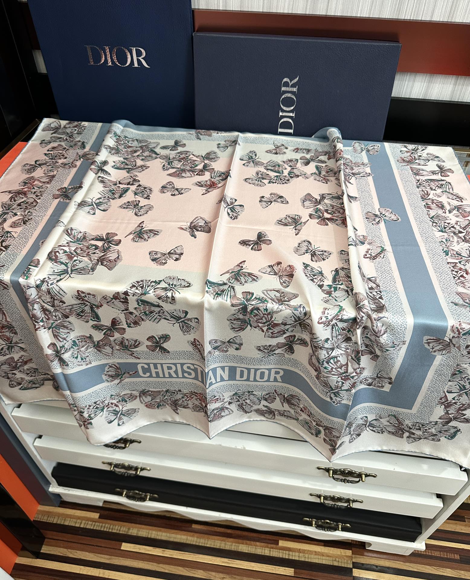 DIOR 26S SCARF 90CM IN SILK 295706