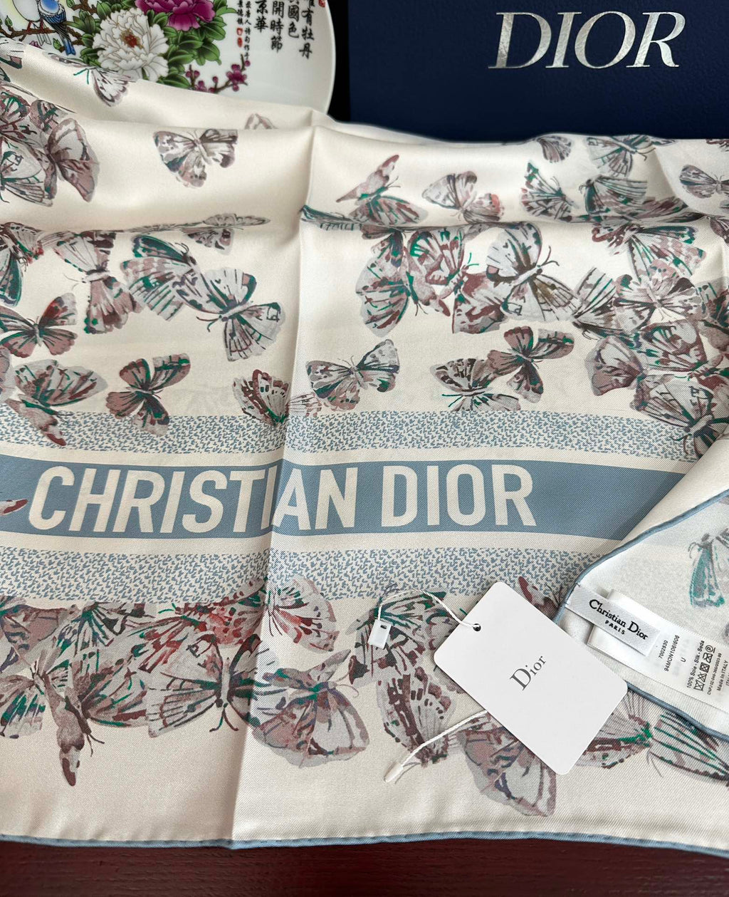 DIOR 26S SCARF 90CM IN SILK 295706
