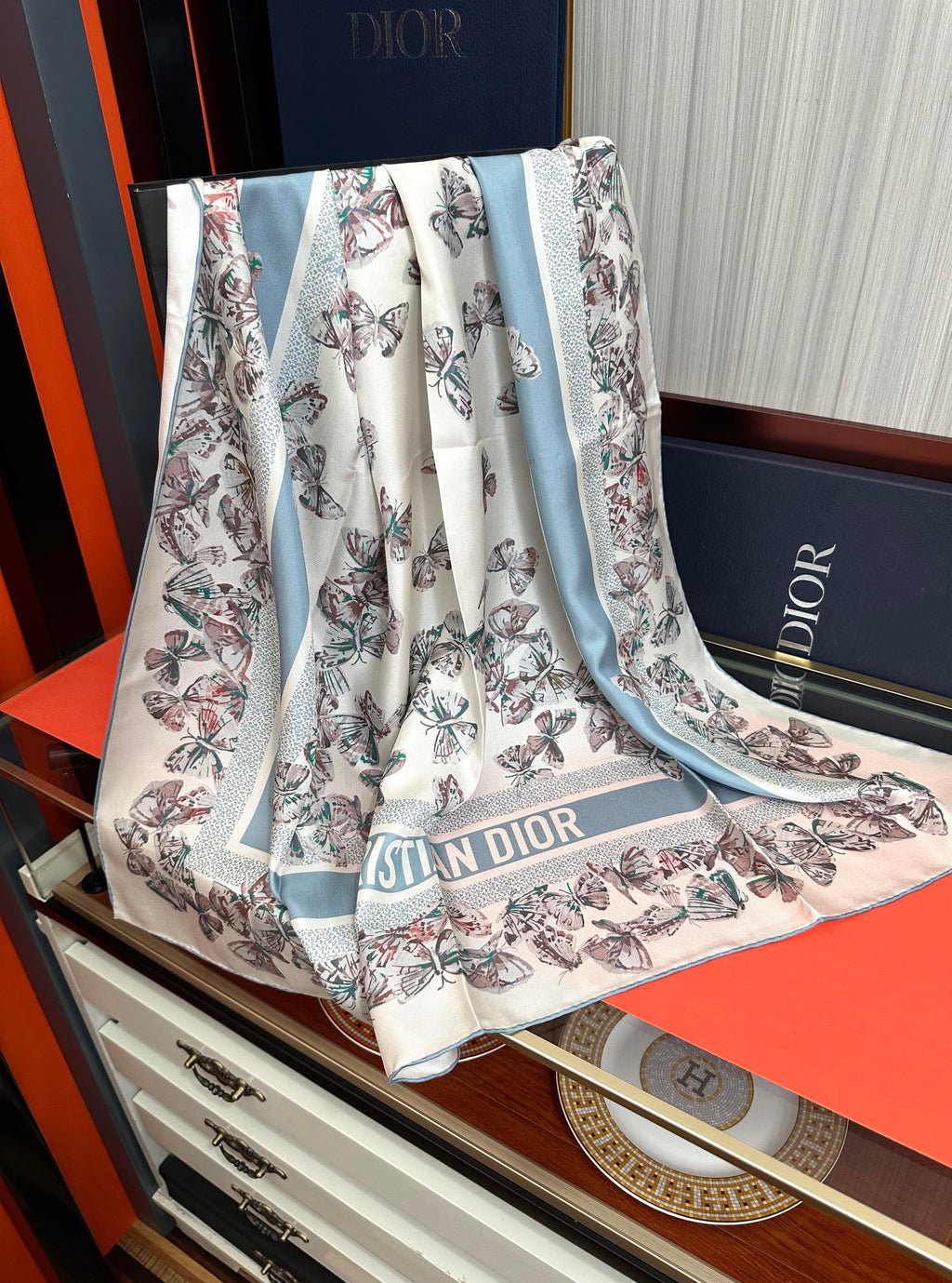 DIOR 26S SCARF 90CM IN SILK 295706