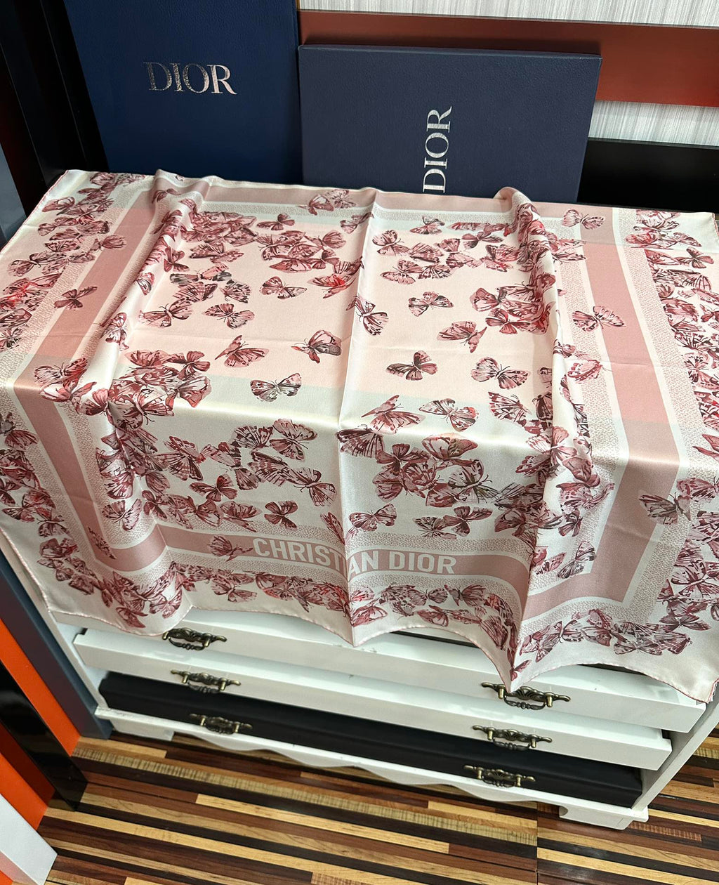 DIOR 26S SCARF 90CM IN SILK 295707