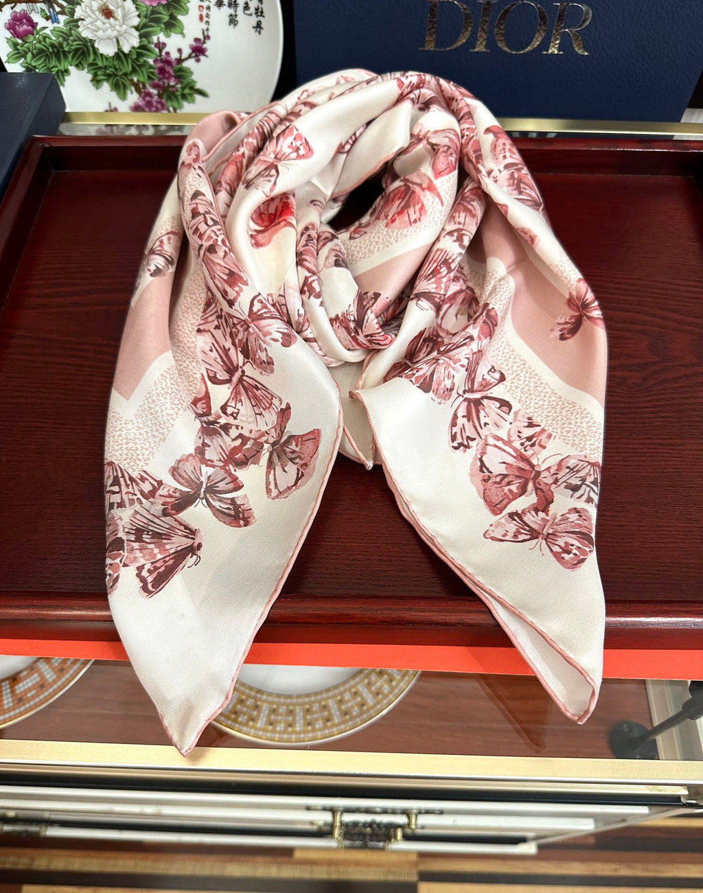 DIOR 26S SCARF 90CM IN SILK 295707