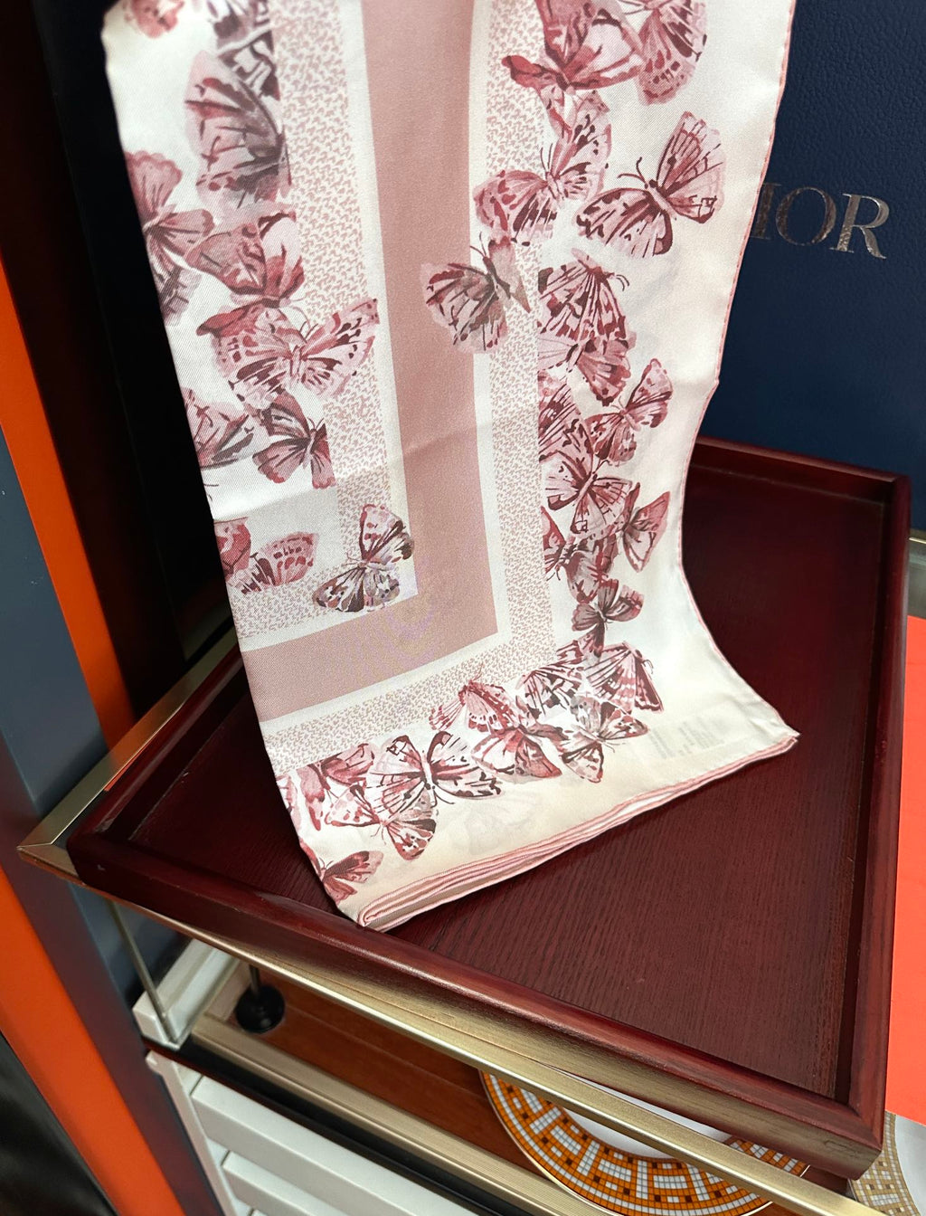 DIOR 26S SCARF 90CM IN SILK 295707
