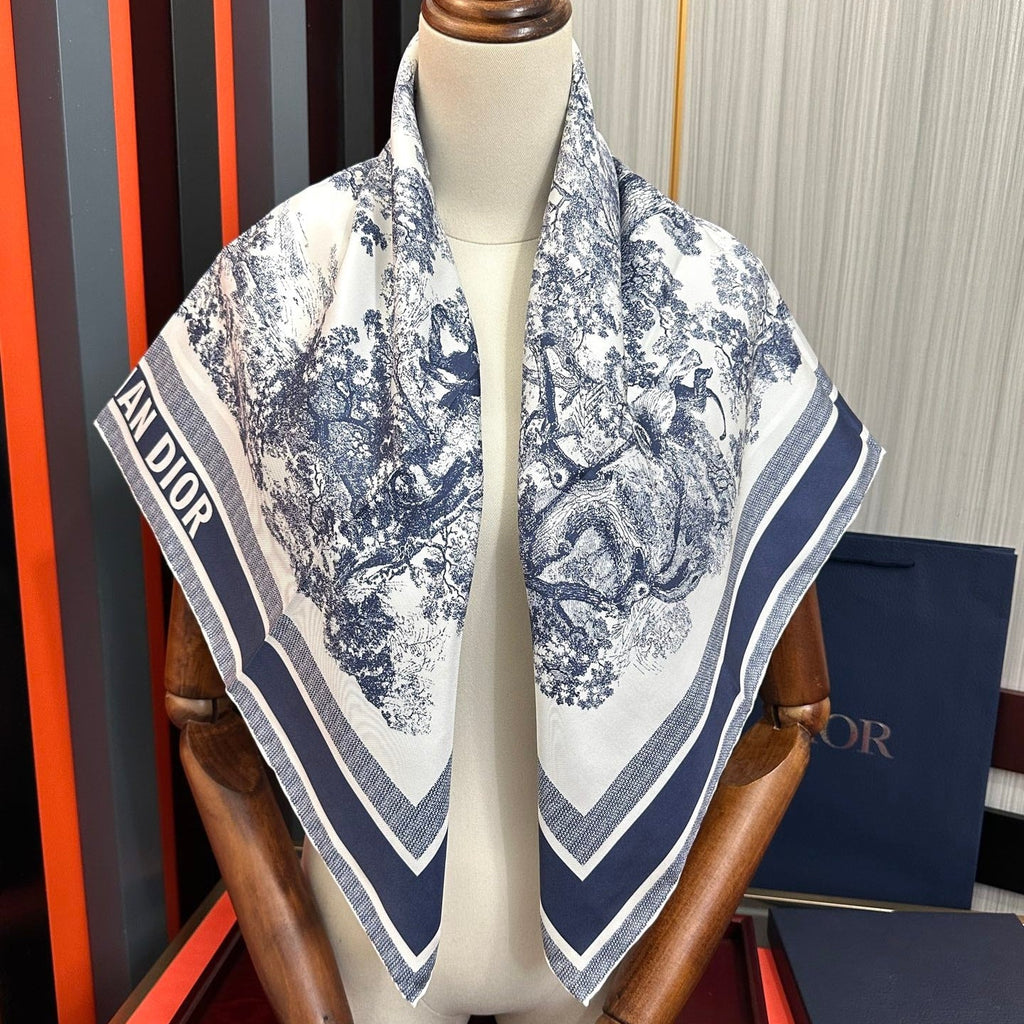 DIOR 26S SCARF 90CM IN SILK 313453