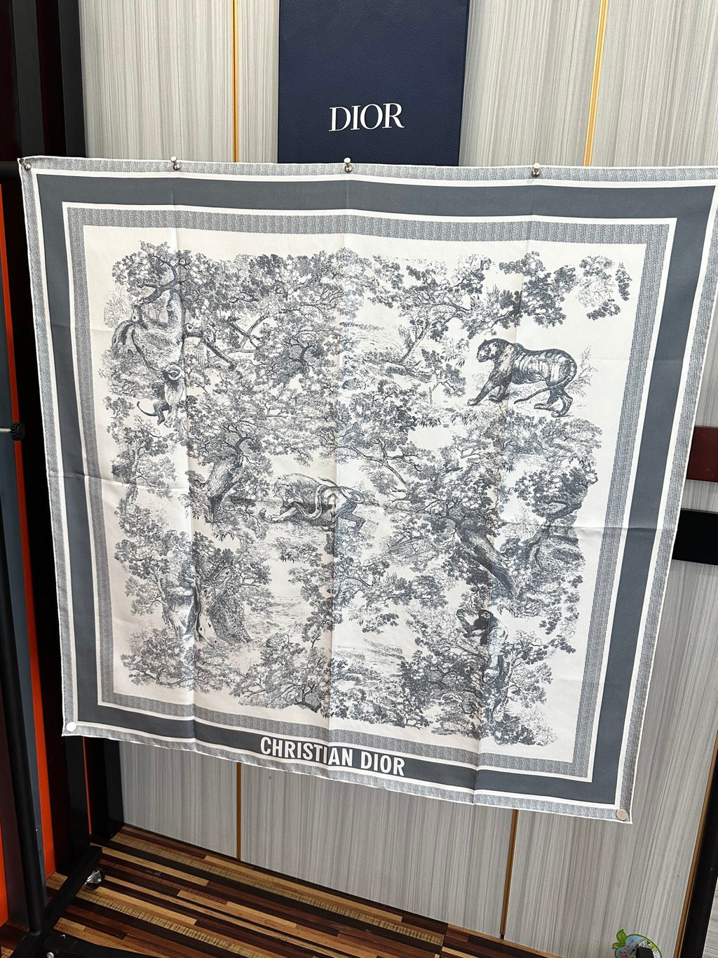 DIOR 26S SCARF 90CM IN SILK 313454