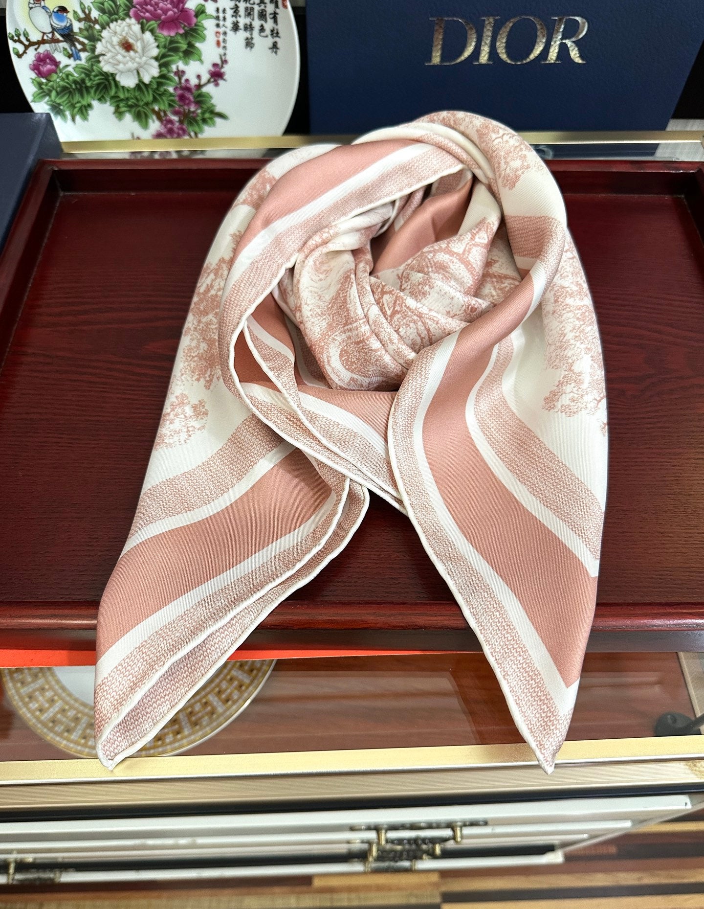 DIOR 26S SCARF 90CM IN SILK 313455