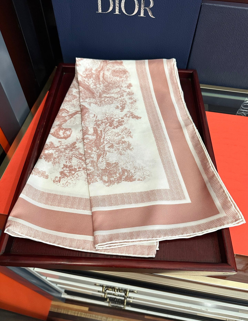 DIOR 26S SCARF 90CM IN SILK 313455