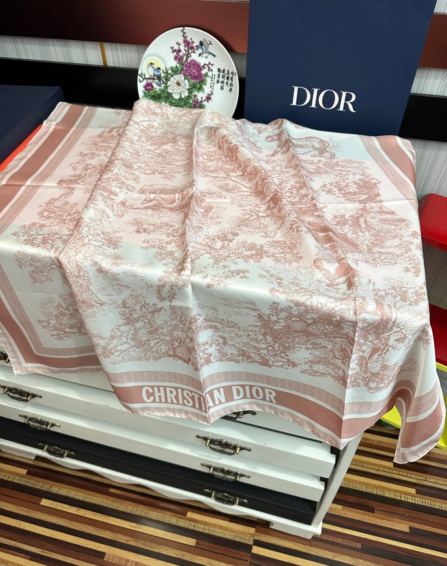 DIOR 26S SCARF 90CM IN SILK 313455
