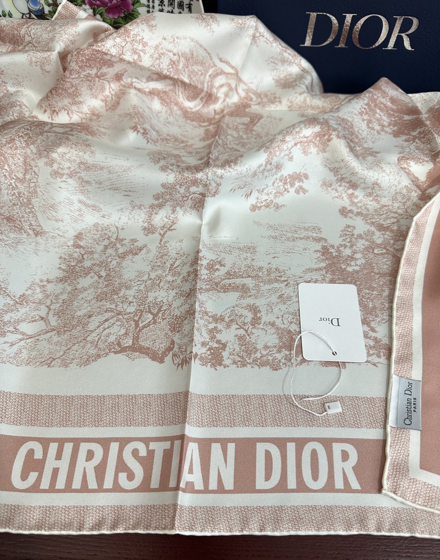 DIOR 26S SCARF 90CM IN SILK 313455
