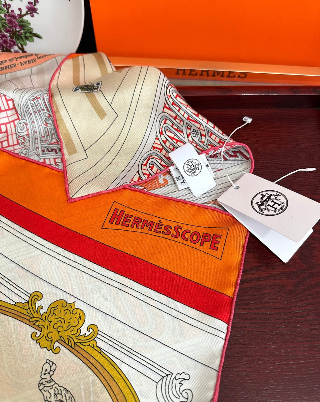 HERMES 26S SCARF 90 IN SILK 303324