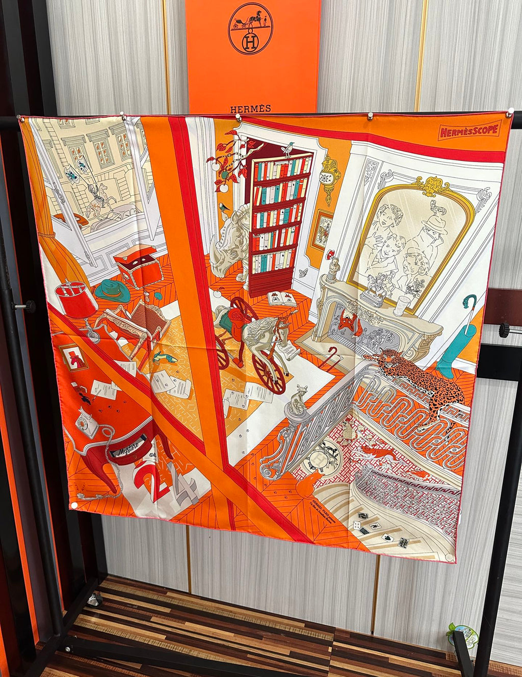 HERMES 26S SCARF 90 IN SILK 303324
