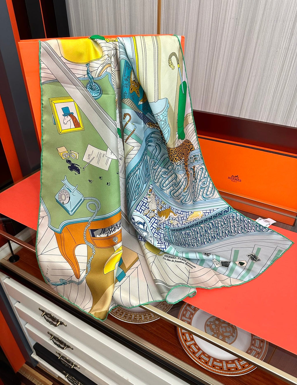 HERMES 26S SCARF 90 IN SILK 303325