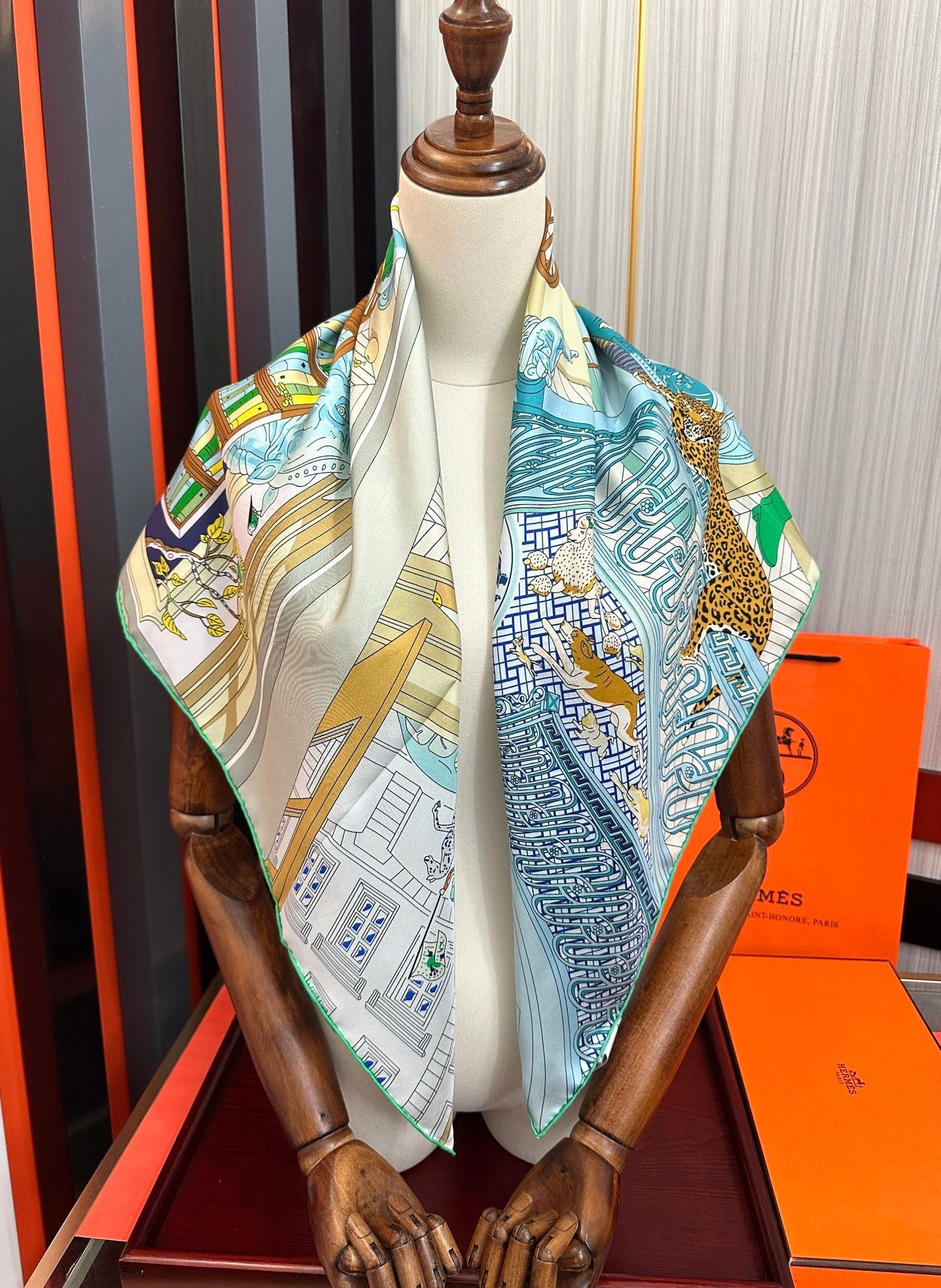HERMES 26S SCARF 90 IN SILK 303325