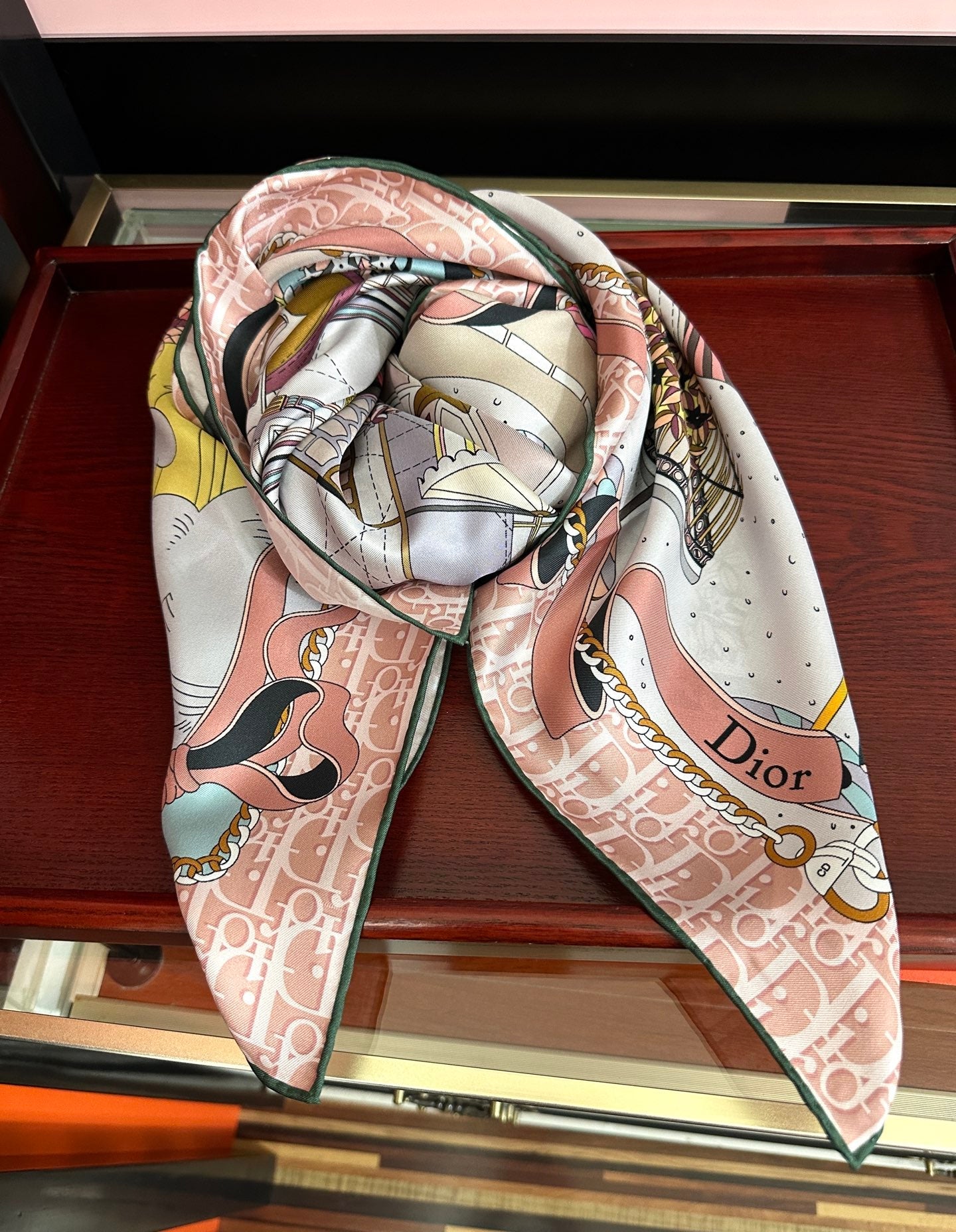 DIOR 26S SCARF 90CM IN SILK 313460