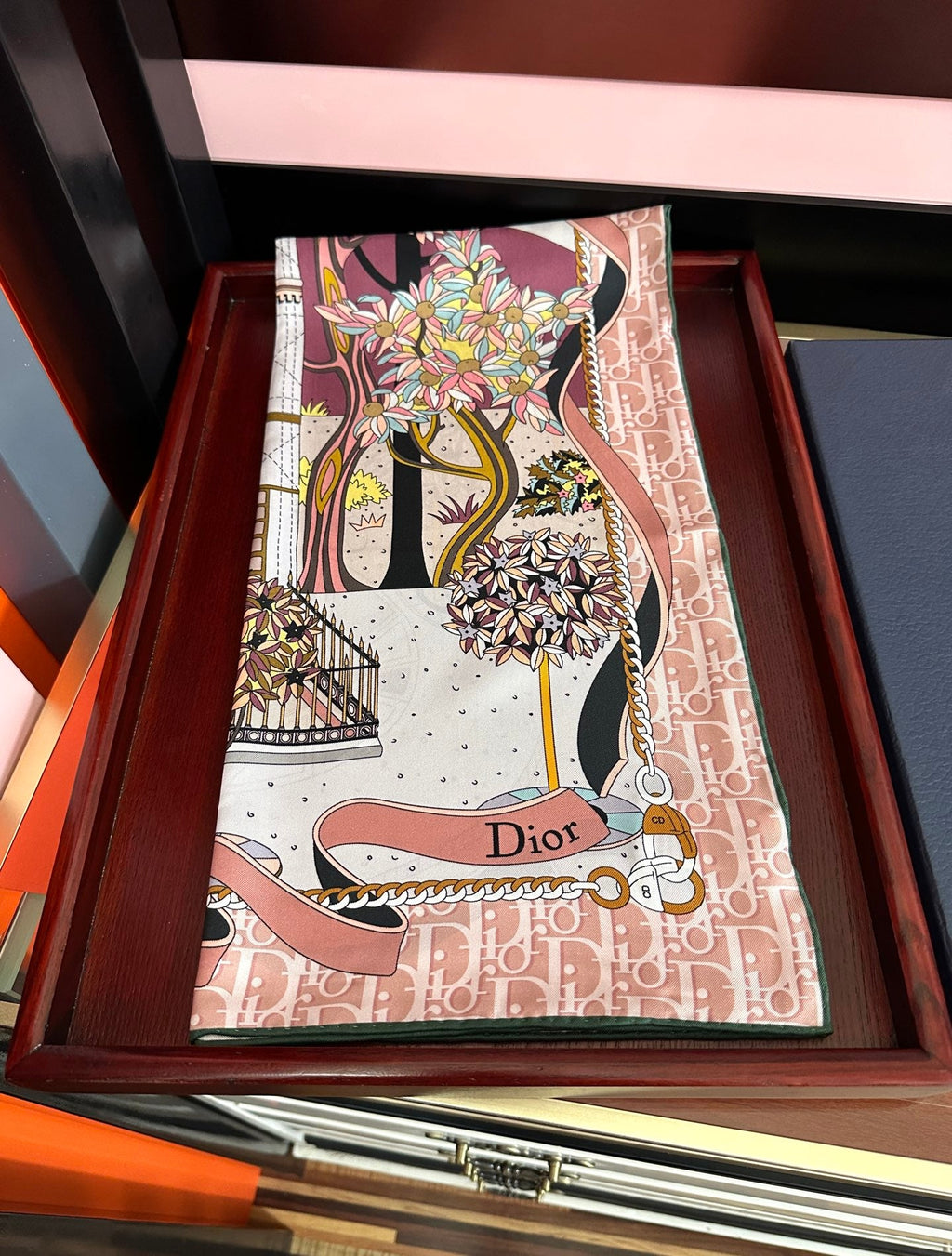 DIOR 26S SCARF 90CM IN SILK 313460