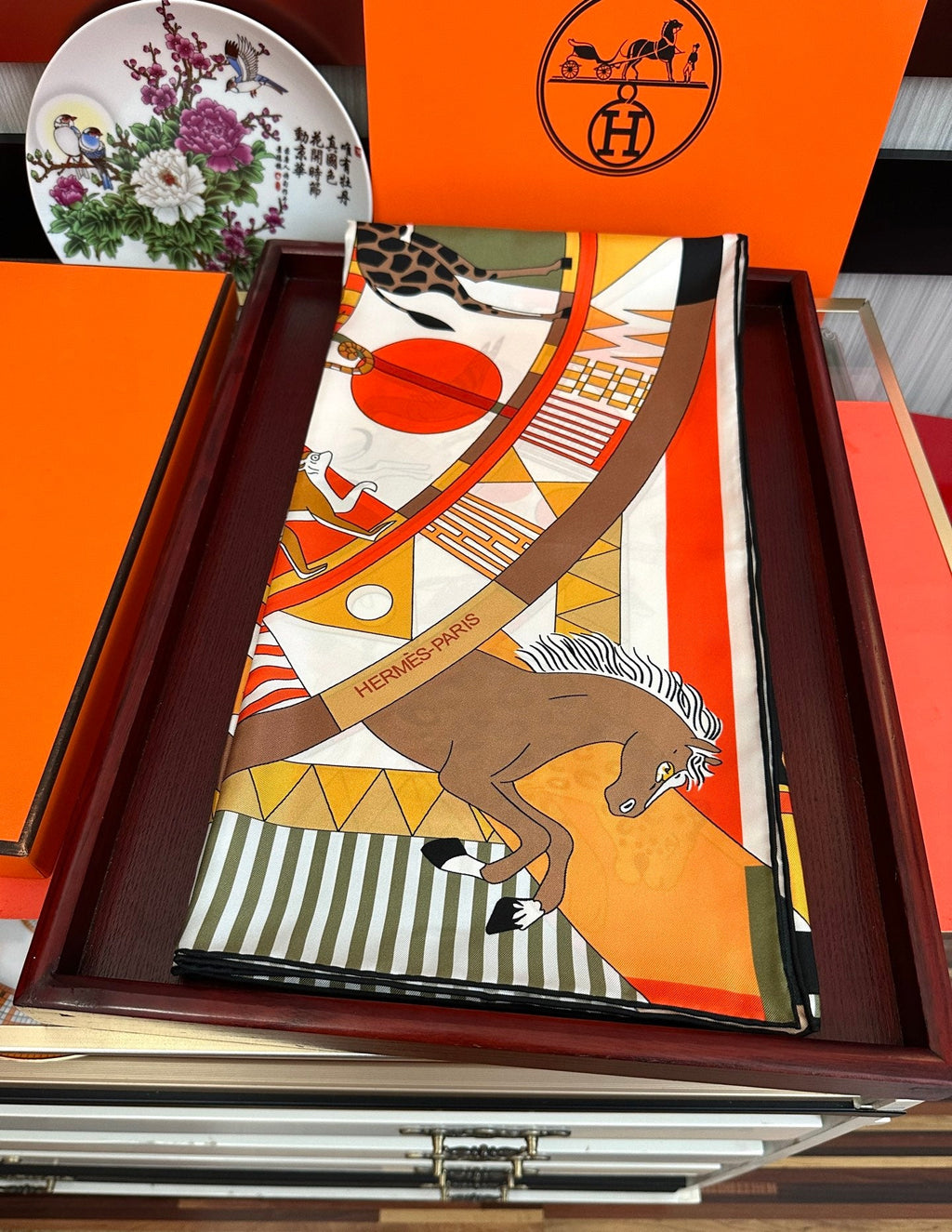 HERMES 26S SCARF 90 IN SILK 303331