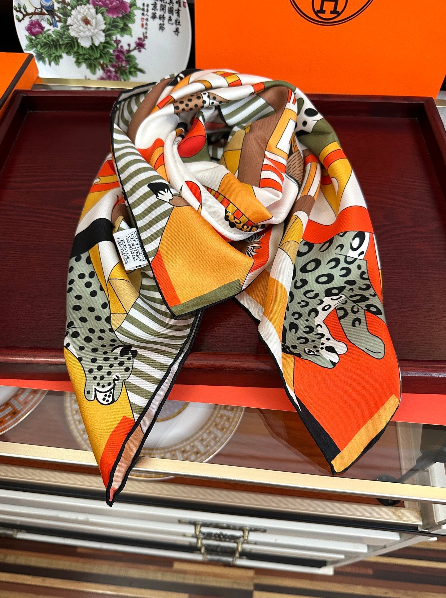 HERMES 26S SCARF 90 IN SILK 303331