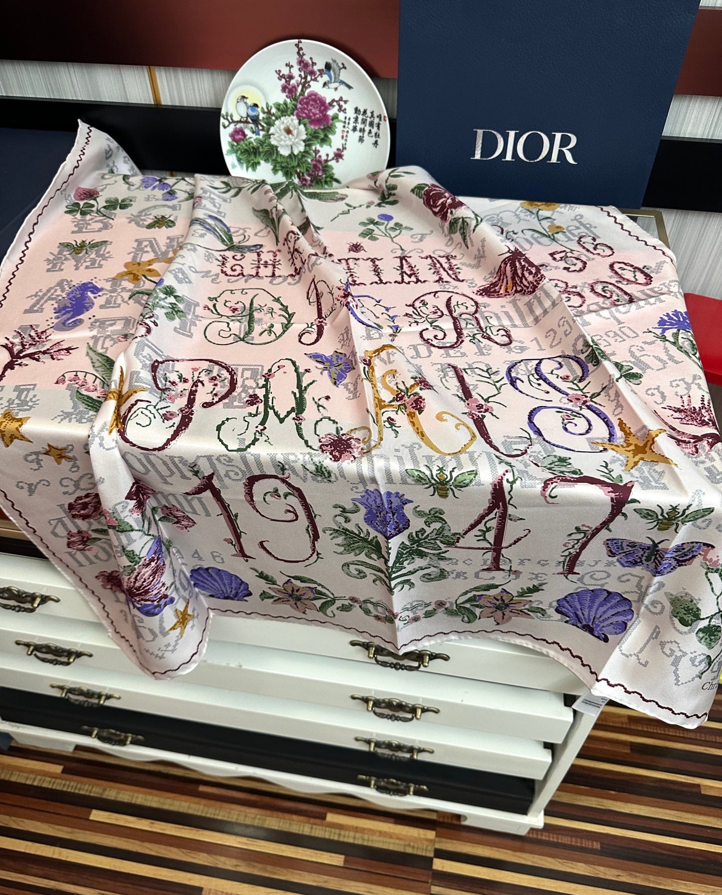DIOR 26S SCARF 90CM IN SILK 312029