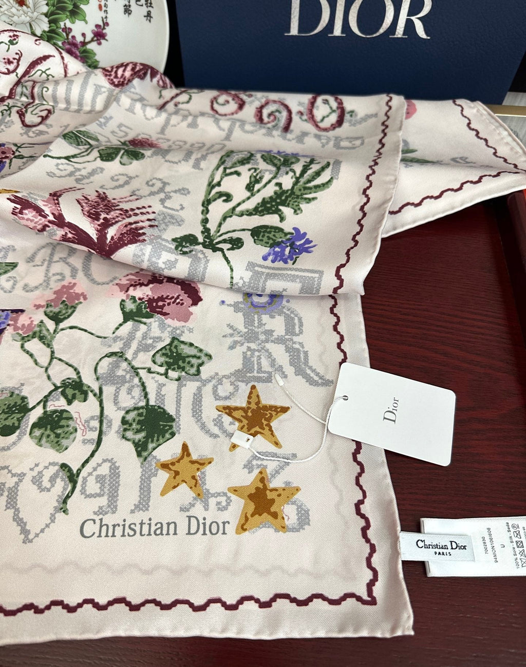 DIOR 26S SCARF 90CM IN SILK 312029