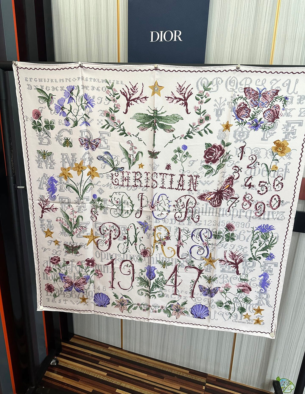 DIOR 26S SCARF 90CM IN SILK 312029
