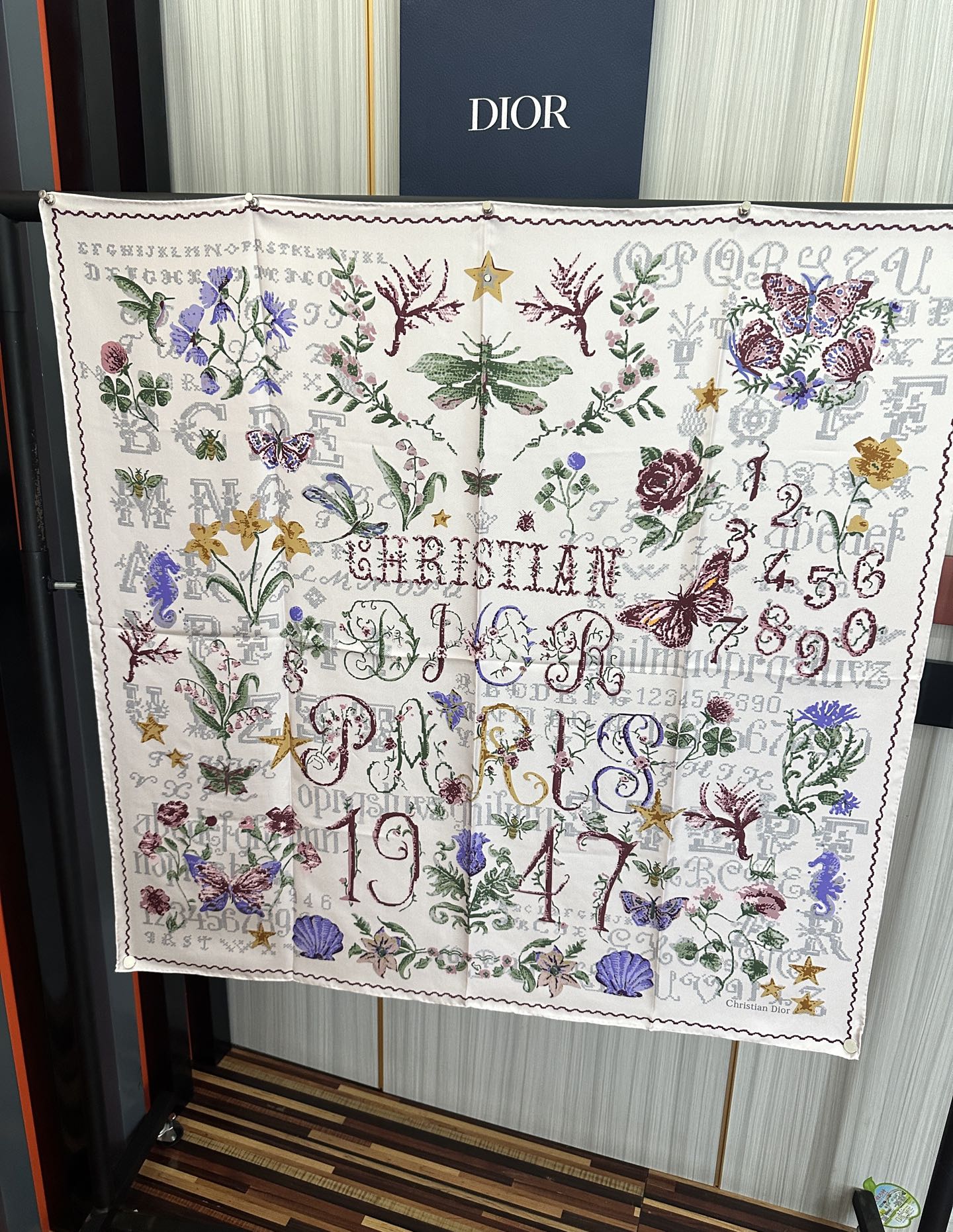 DIOR 26S SCARF 90CM IN SILK 312029