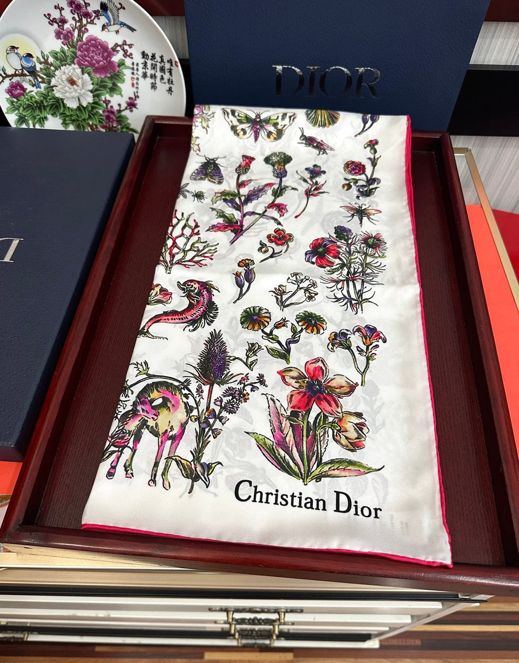 DIOR 26S SCARF 90CM IN SILK 312028