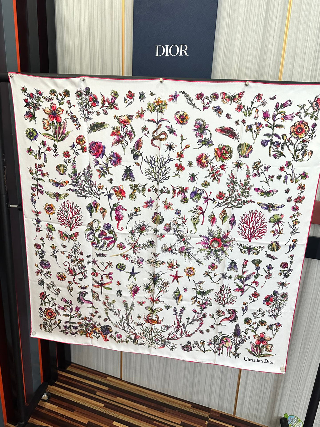DIOR 26S SCARF 90CM IN SILK 312028